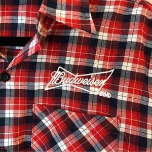 3/ $30 Budweiser Short Sleeve Mens Shirt/Medium